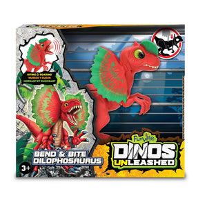 DINOS UNLEASHED BEND & BITE DILOPHOSAURUS - DINOSAURUS