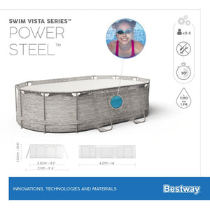 BESTWAY UIMA-ALLAS POWER STEEL VISTA 427 X 250 X 100 CM