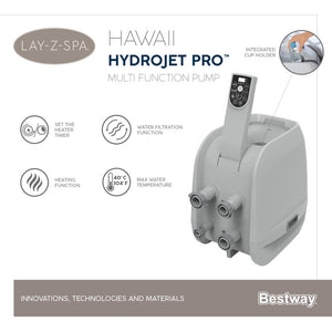 BESTWAY LAY-Z-SPA HAWAII HYDROJET PRO ULKOPOREALLAS
