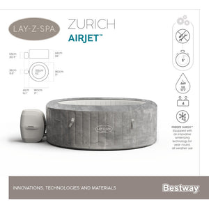 BESTWAY LAY-Z-SPA ZURICH AIRJET ULKOPOREALLAS