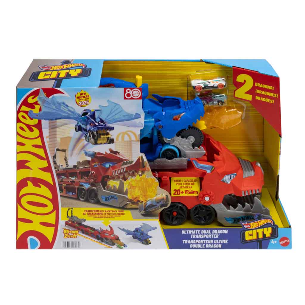 HOT WHEELS CITY ULTIMATE DUAL DRAGON HAULER