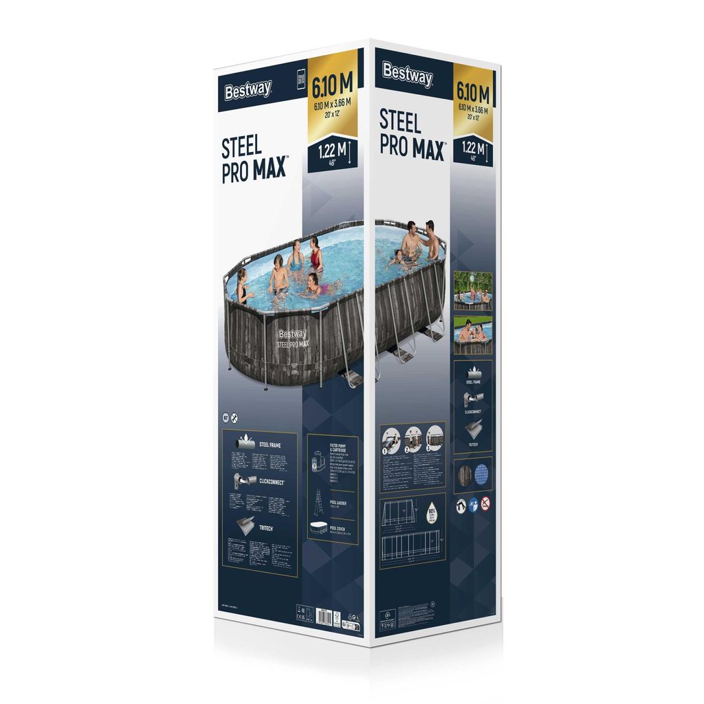 BESTWAY POWER STEEL ALLASSETTI 610 X 366 X 122 CM