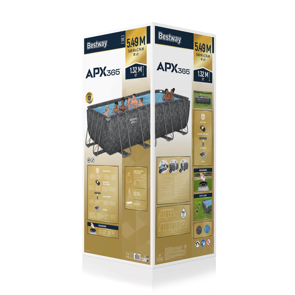 Bestway APX 365 uima-allas 549 x 274 x 132 cm