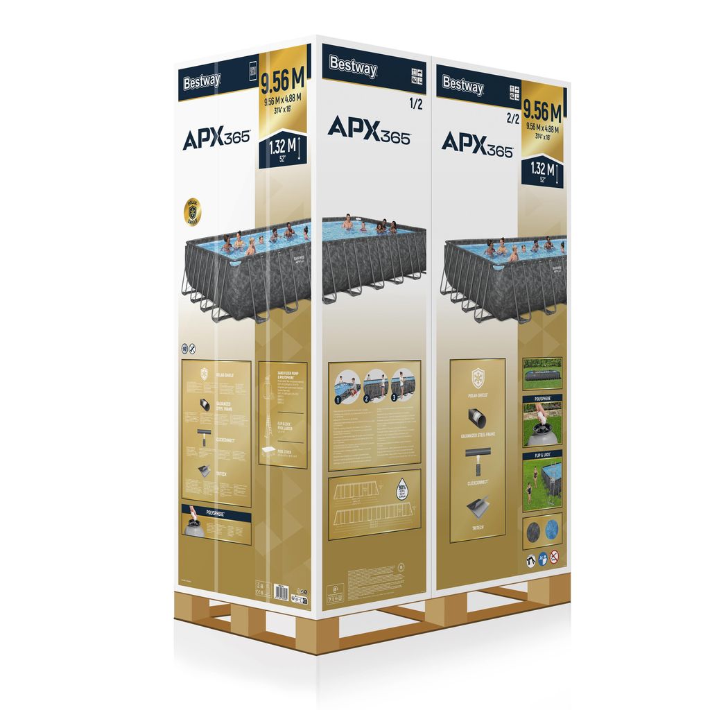 Bestway APX 365 uima-allas 956 x 488 x 132 cm