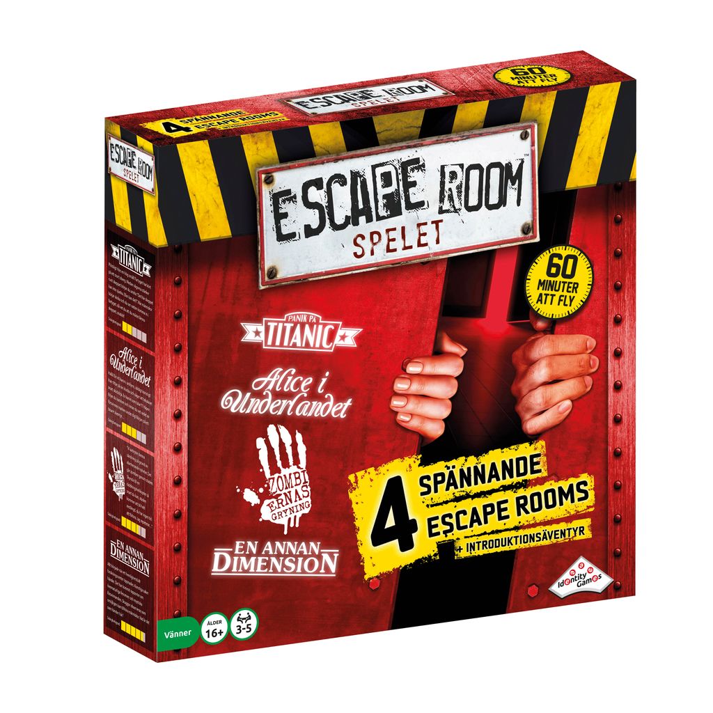 ESCAPE ROOM PAKOHUONEPELI RED - RUOTSINKIELINEN
