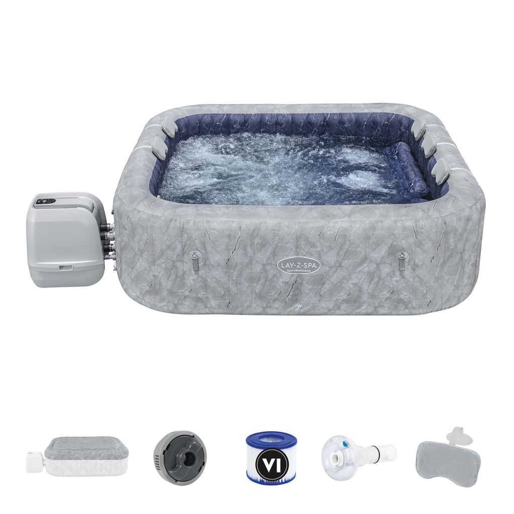 Lay-Z-Spa San Francisco Smart Luxe Hydrojet Pro Poreallas
