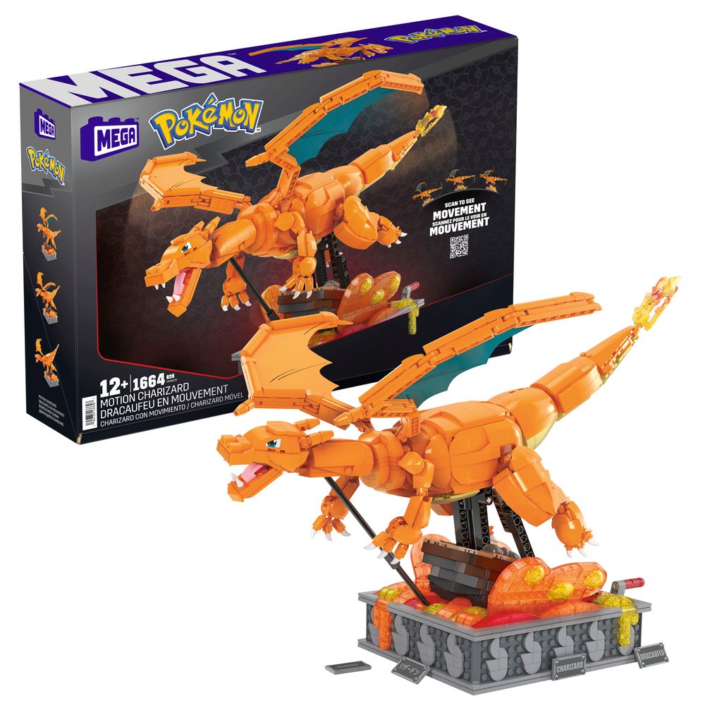 MEGA POKÉMON MOTION CHARIZARD RAKENNUSSETTI