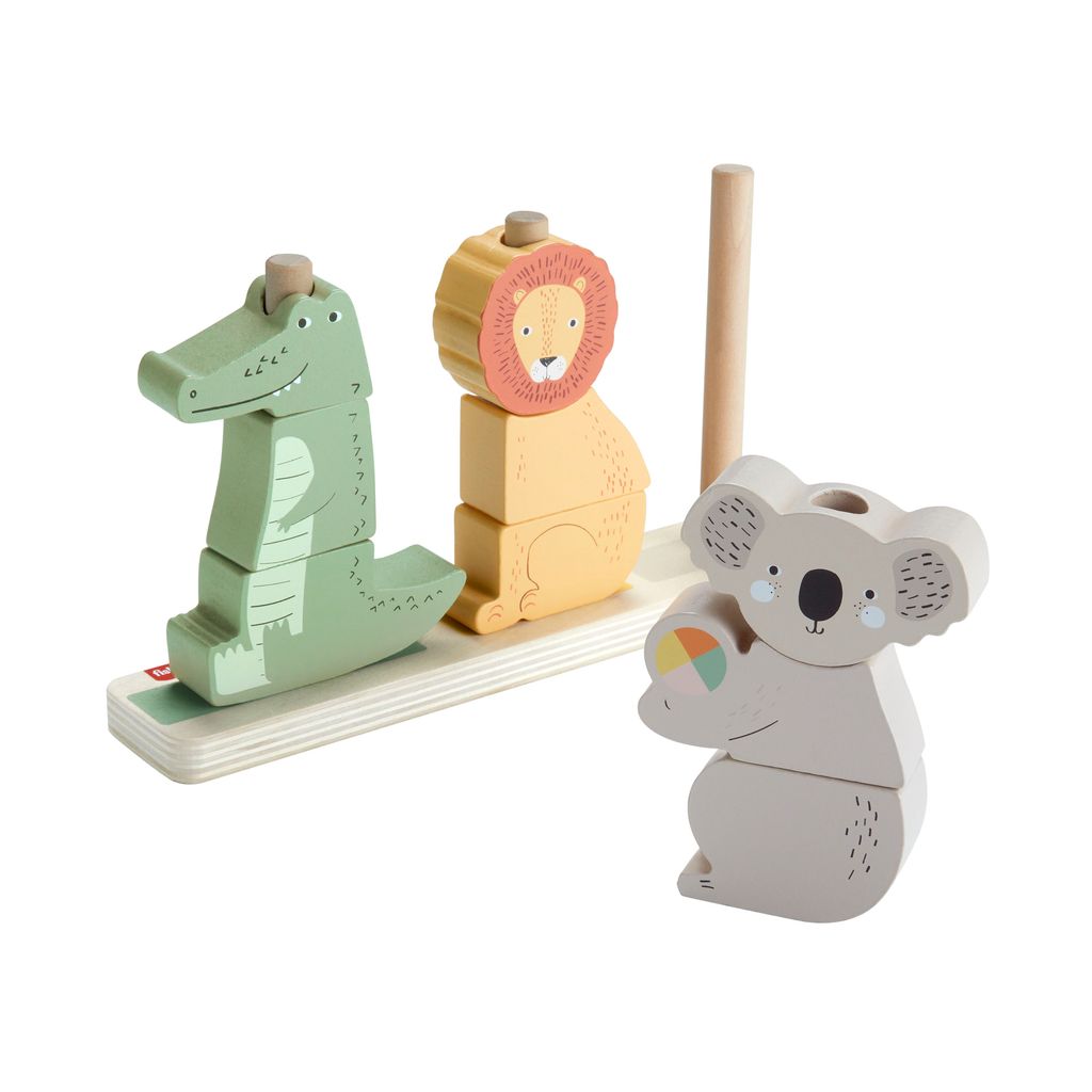 FISHER-PRICE WOOD STACK & SORT ANIMALS PINOAMISLELU