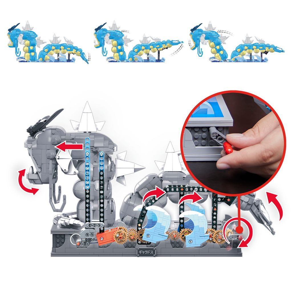 MEGA POKEMON KINETIC GYARDOS -RAKENNUSSARJA