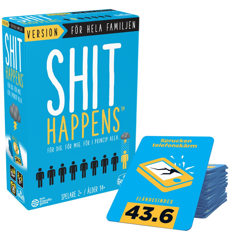 SHIT HAPPENS FAMILY GAME FAMILJESPEL - SVENSKA