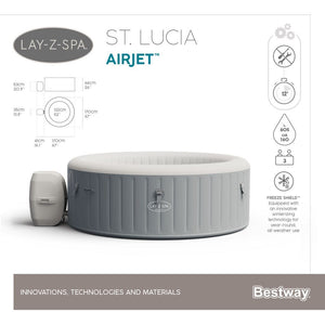 BESTWAY LAY-Z-SPA ST. LUCIA AIRJET ULKOPOREALLAS