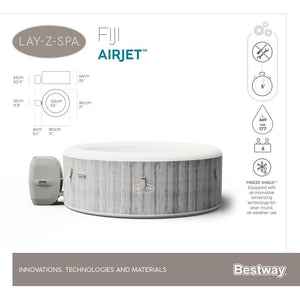 BESTWAY LAY-Z-SPA FIJI AIRJET ULKOPOREALLAS