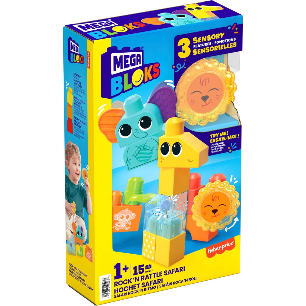 mega bloks rock 'n rattle safari