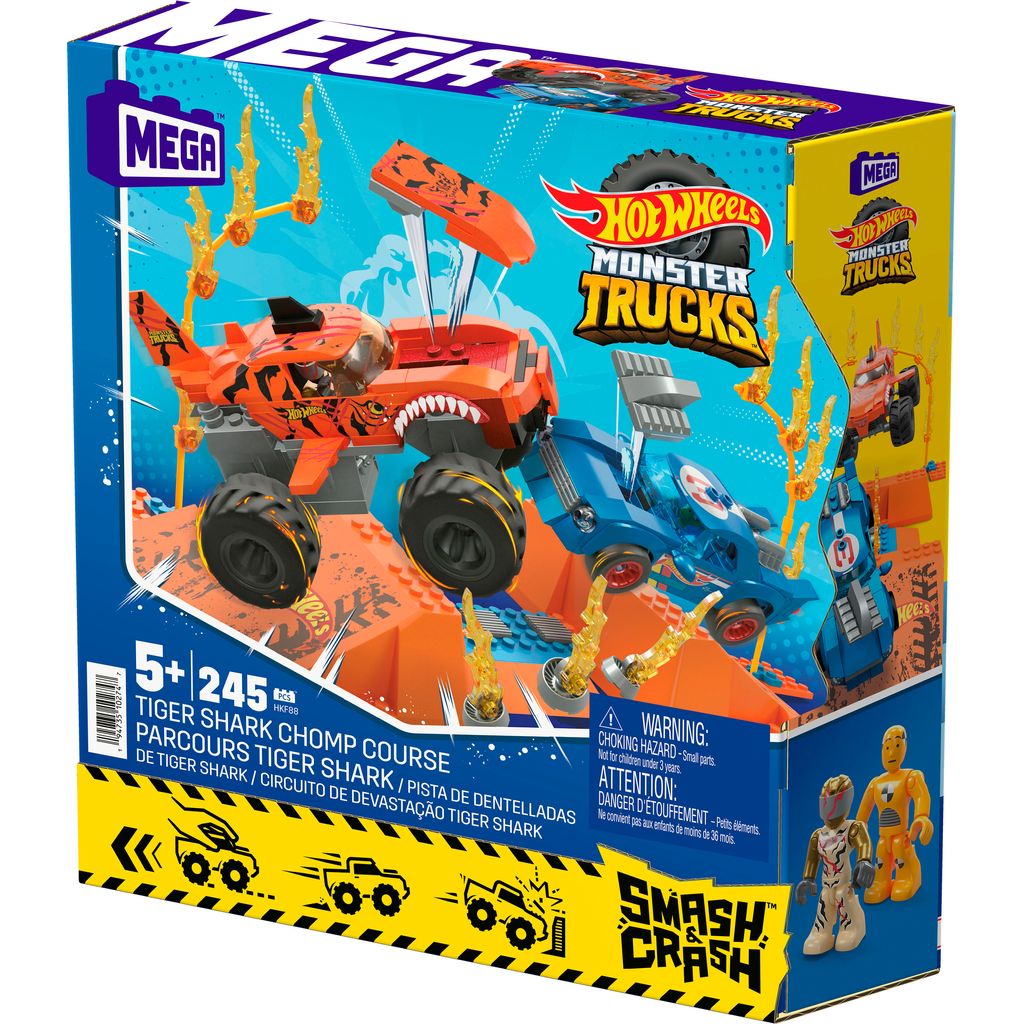 mega hot wheels tiger shark chomp course